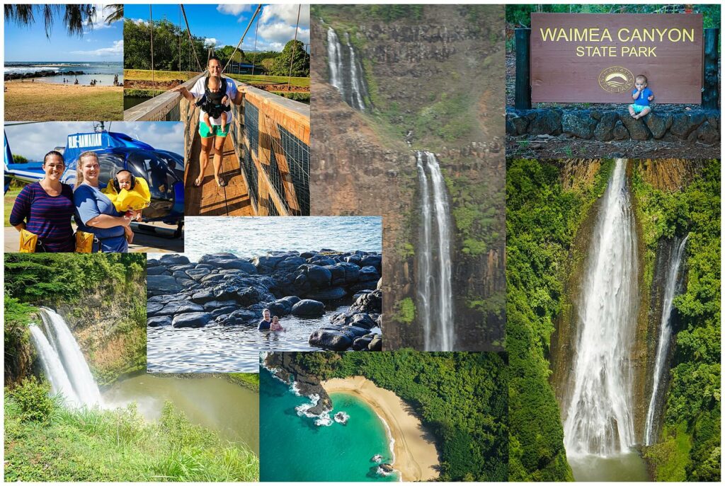 collage of kauai