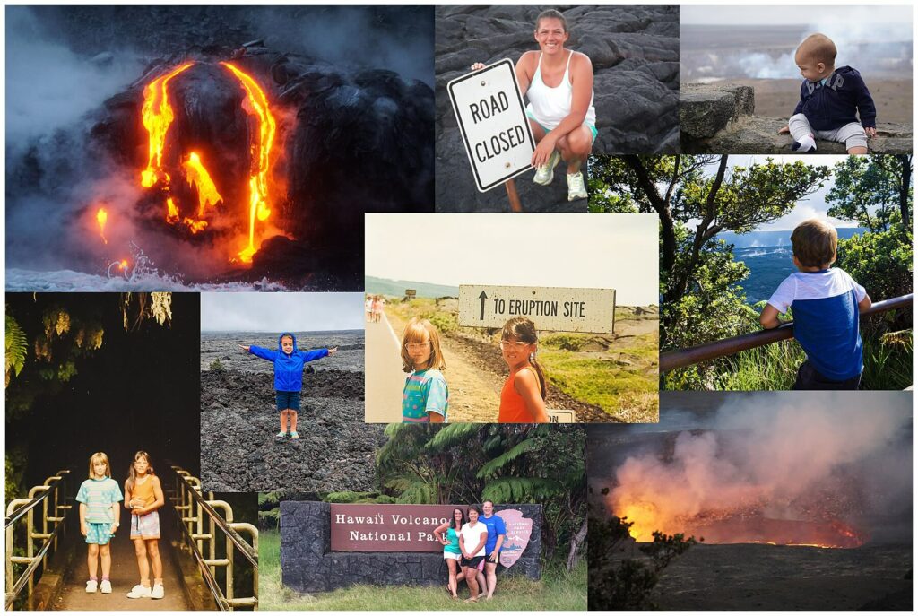 collage of Volcano National Park