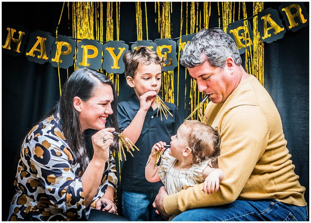 New Year Photo of a family