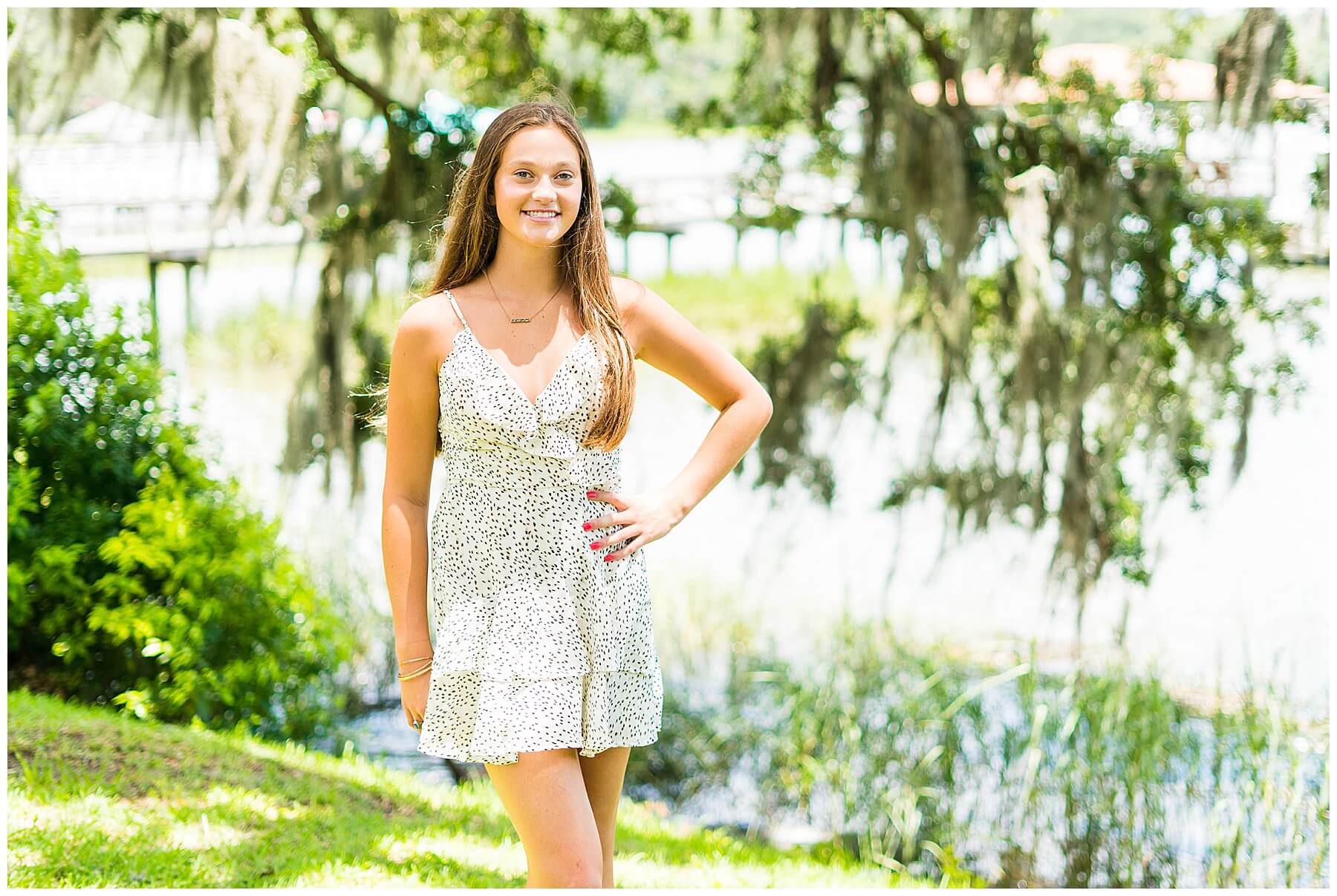 senior portraits in isle of hope Savannah Georgia