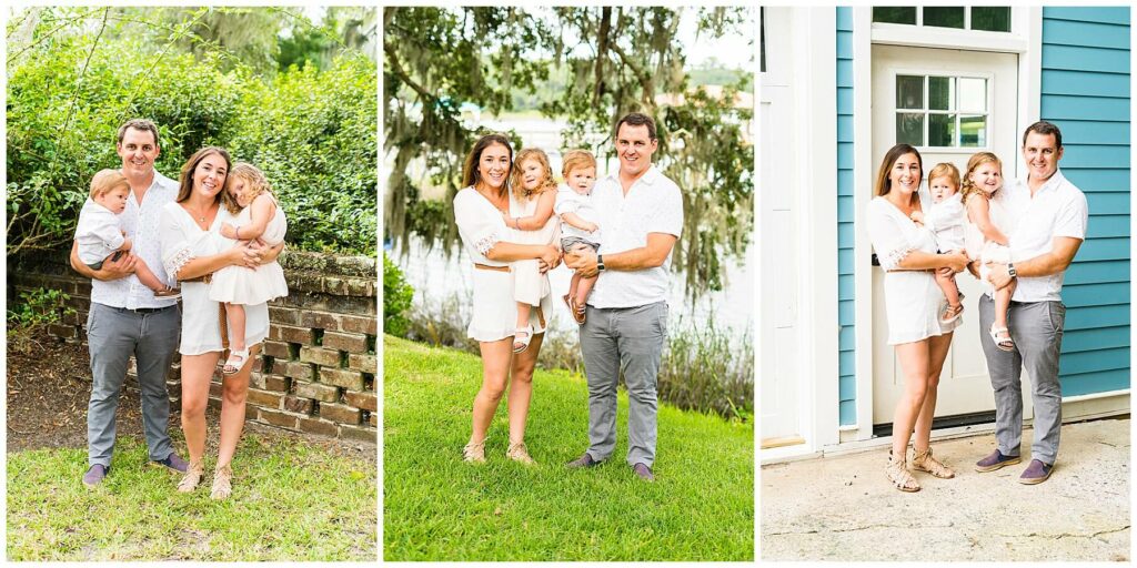 family photos on Isle of Hope's Bluff Drive