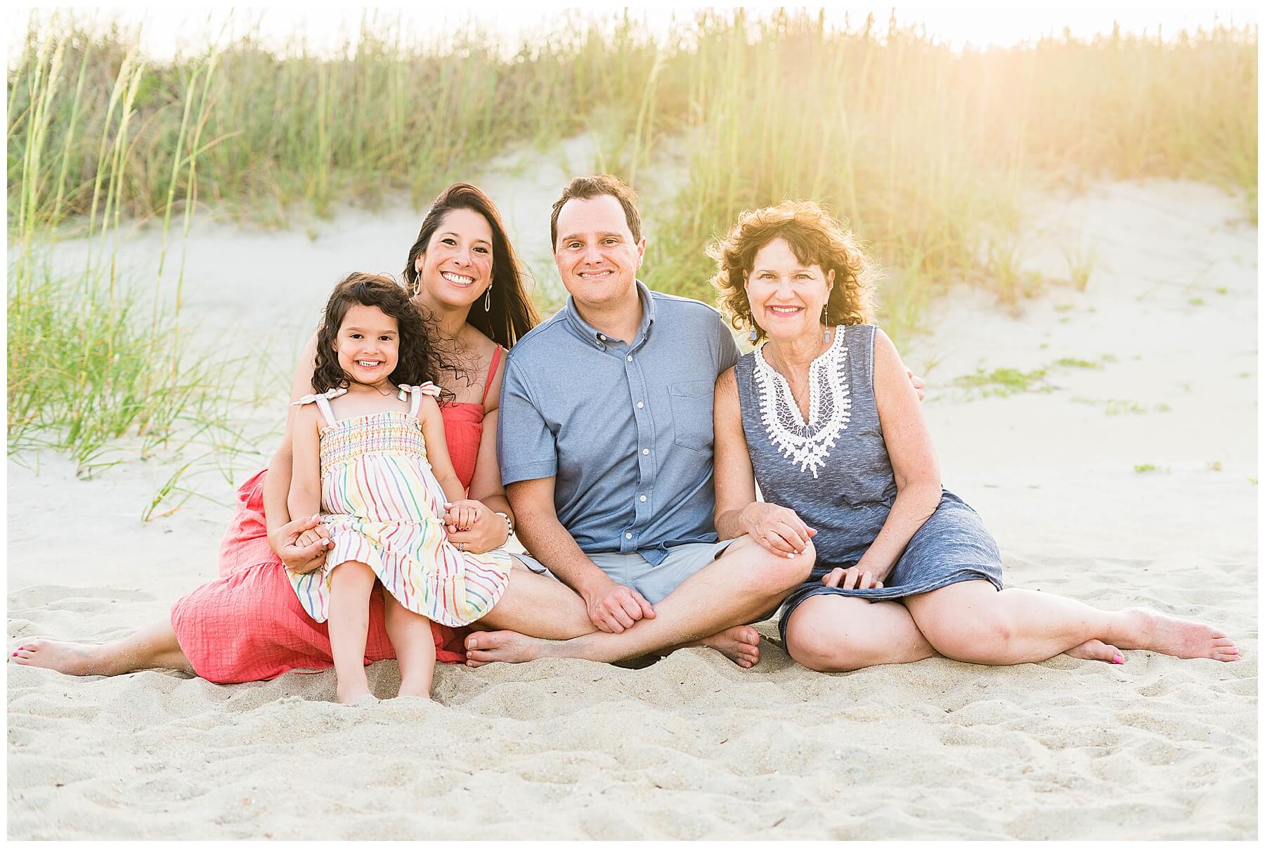 Tybee Island family photographer sunset session