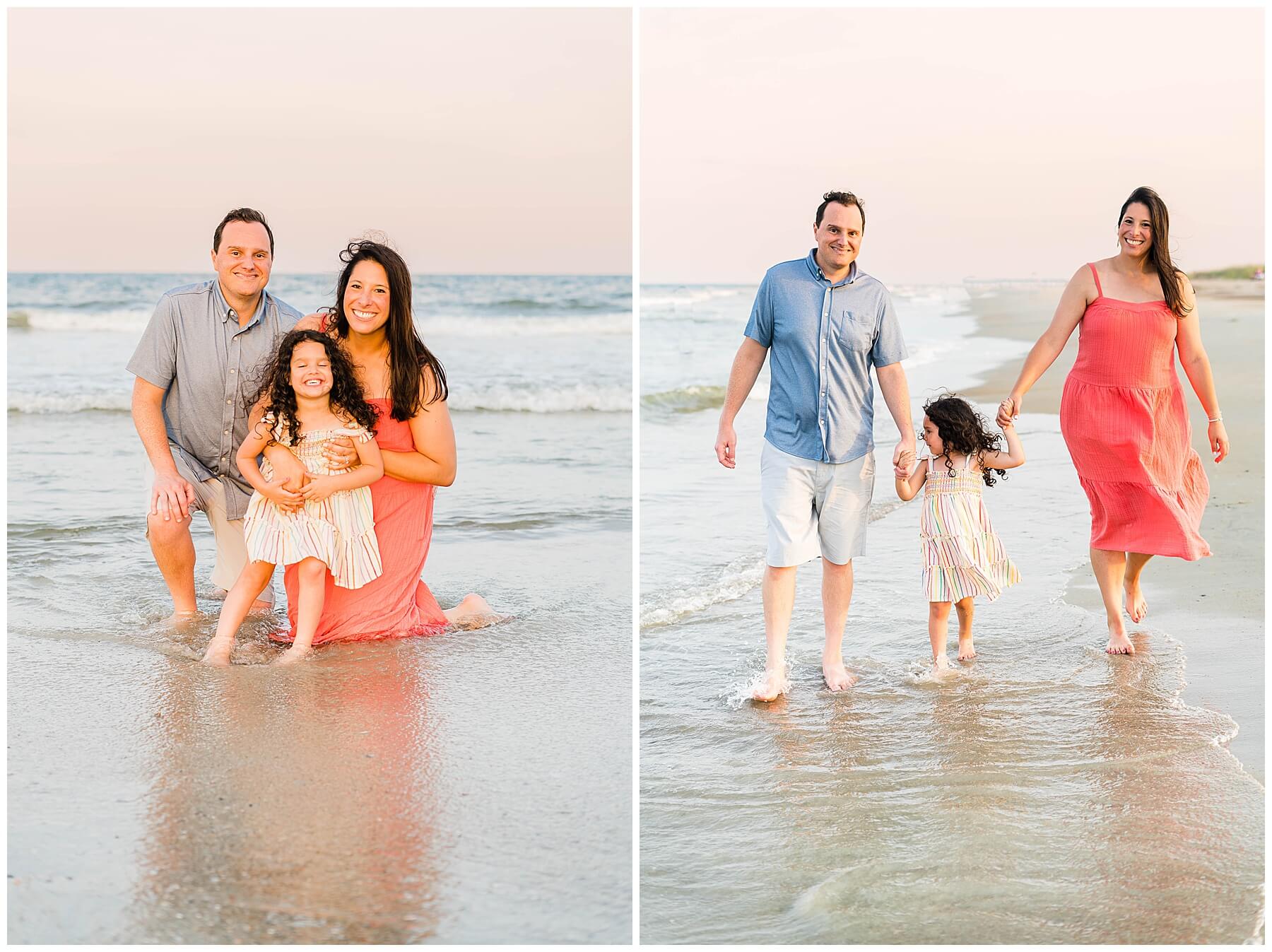 Tybee sunset family session